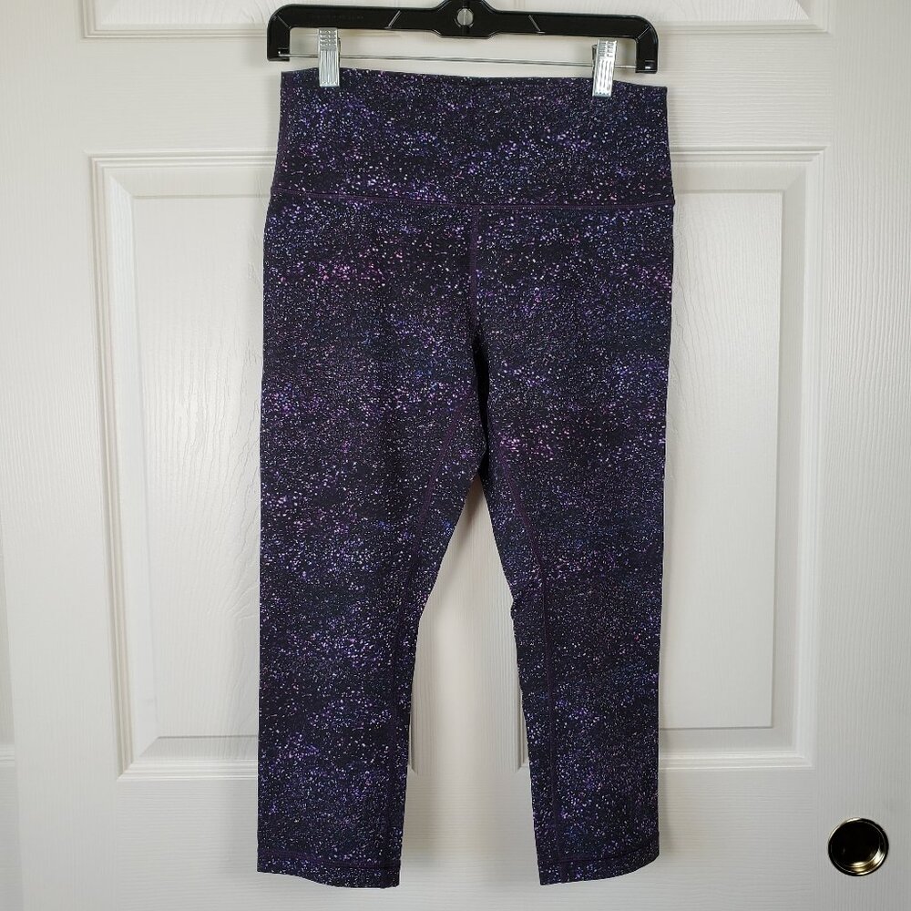 Lululemon Crystalline multi wunder under 21" Leggings Size 10 Athletic